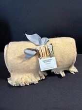 Better Homes  Gardens Faux Cashmere Throw 50x72 Cream Fringe NWT