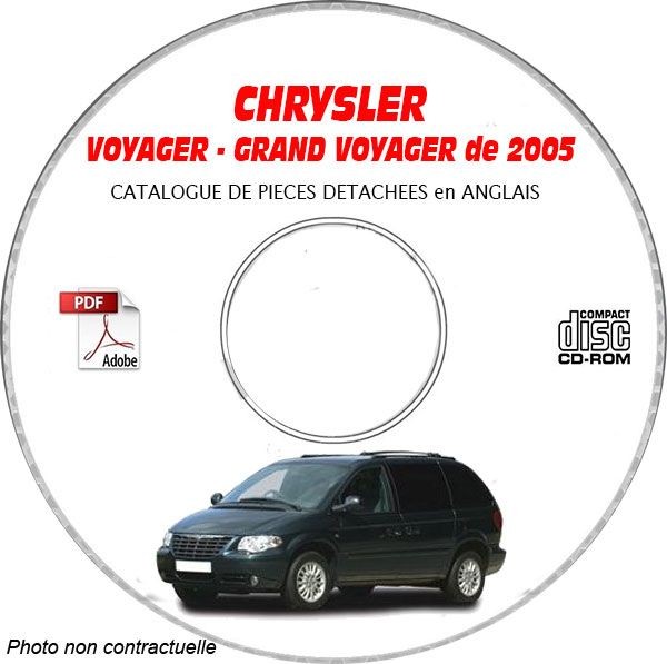 Catalogue de pièces VOYAGER 05 sur CD-ROM pour Chrysler en anglais
