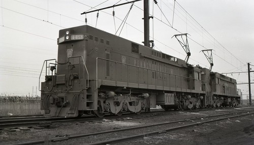 MS ORIG 2x4 B/W NEGATIVE PRR PENNSYLVANIA RR E44 ELECTRIC #4458+4450 IN 1967