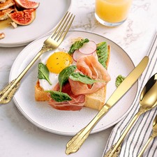 Reusable Stainless Steel Vintage Flatware Serving Set Home Dinnerware Kit