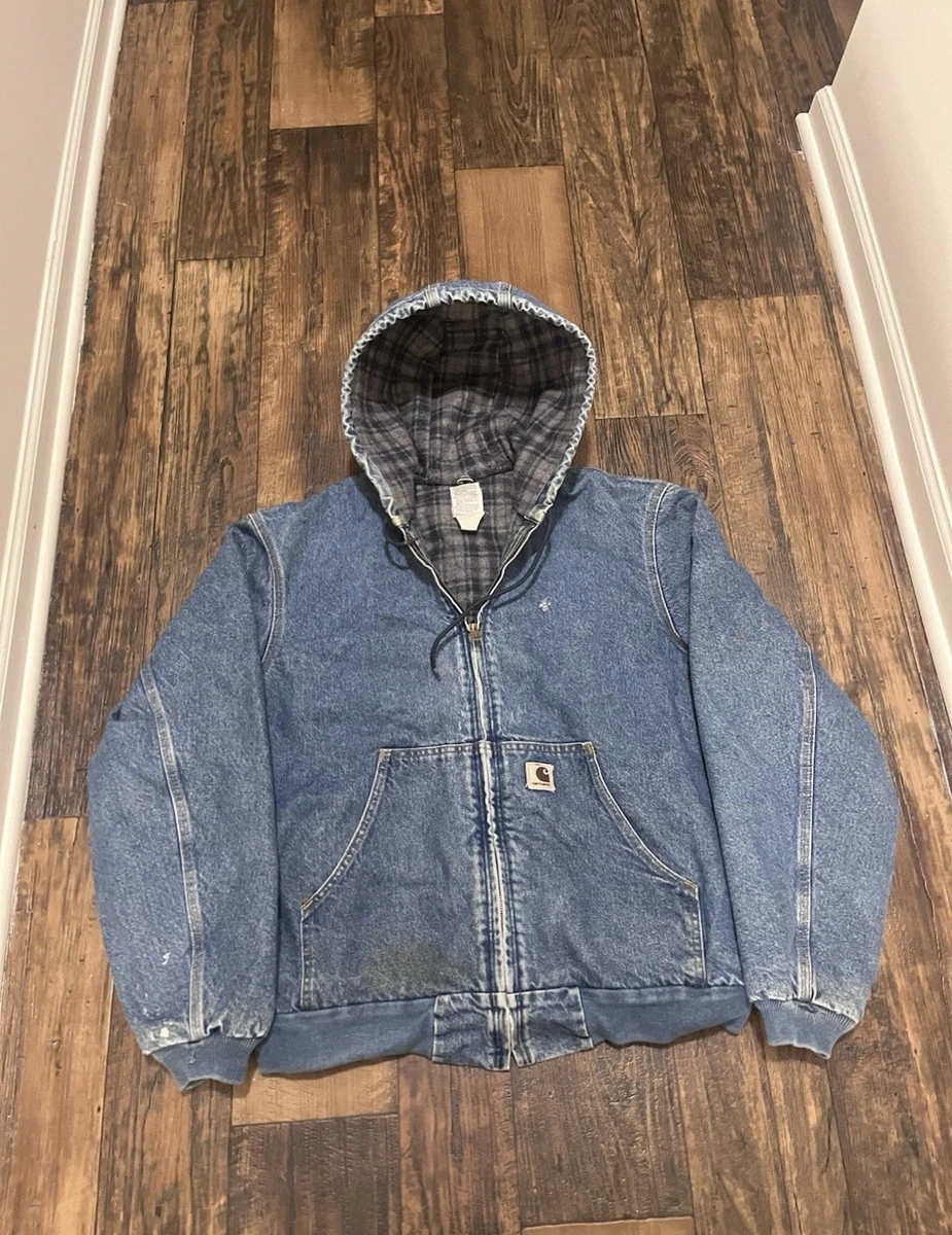 carhartt denim jean jacket products for sale | eBay