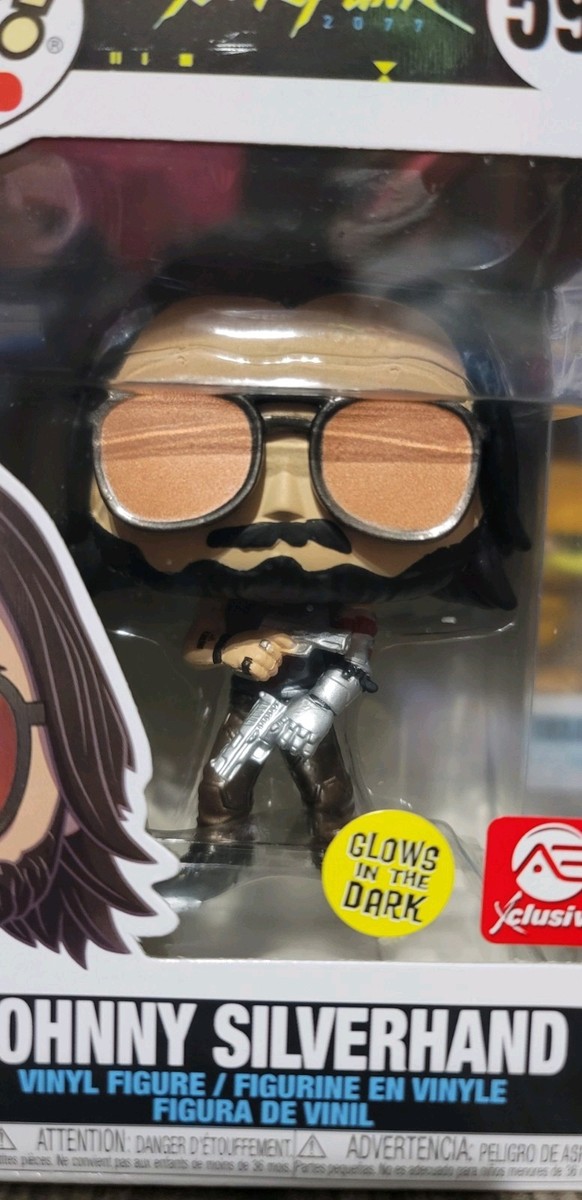 Funko Pop! Johnny Silverhand Cyberpunk 2077 #592 GITD AE Exclusive