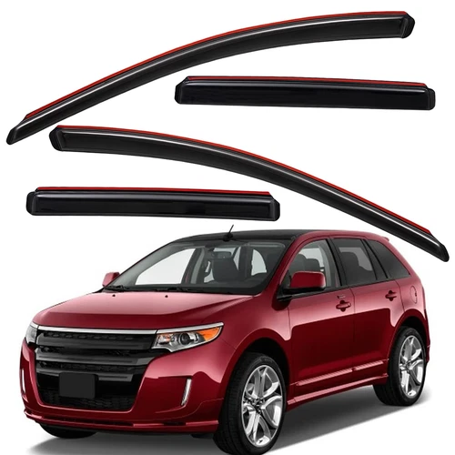 For 07-14 Ford Edge & Lincoln MKX In-Channel Rain Guard Window Visor Vent Shade