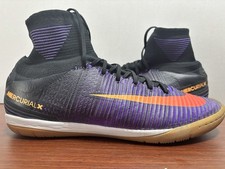 Nike MercurialX Proximo II IC 831976-085 Negro Carmesí Hyper Grape Para Hombres Talla 12