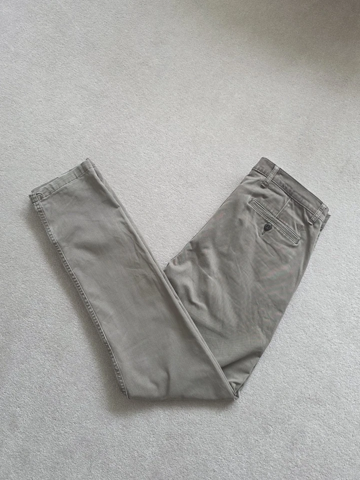 Dockers Skinny Tapered Chino Trousers W33 L34 Taupe Brown Mens Casual Pants - Image 4 of 4