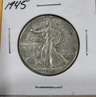 1945 XF Walking Liberty Half Dollar 90% Silver Free Shipping