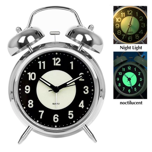 Super Loud Alarm Clock For Heavy Sleepers Adults Bell Silent Retro η D9T9 Y C6T7 - Picture 2 of 10