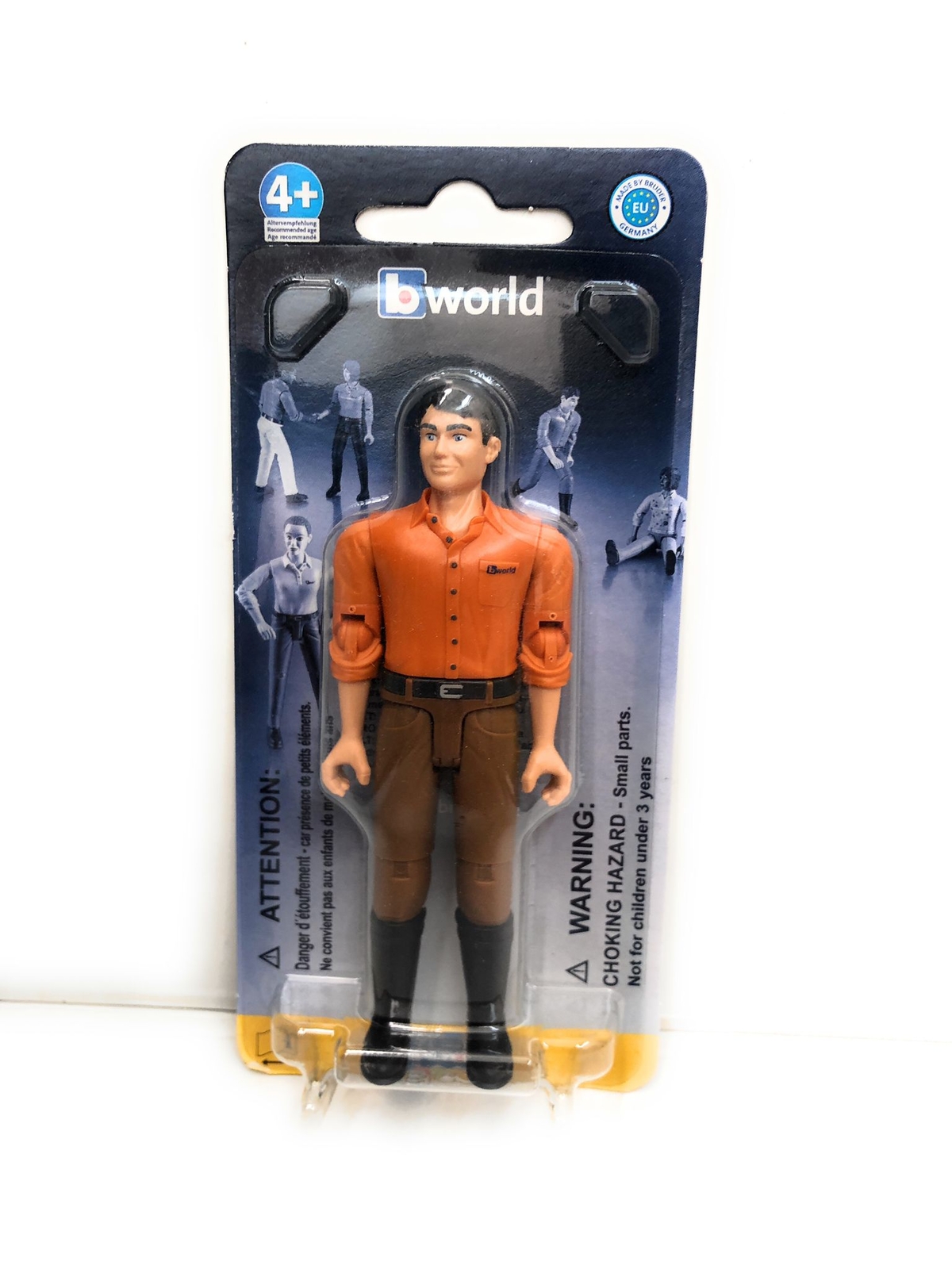 BRUDER 60007 COLLECTION - PERSONAGGIO CONTADINO CON STIVALI SCALA 1:16