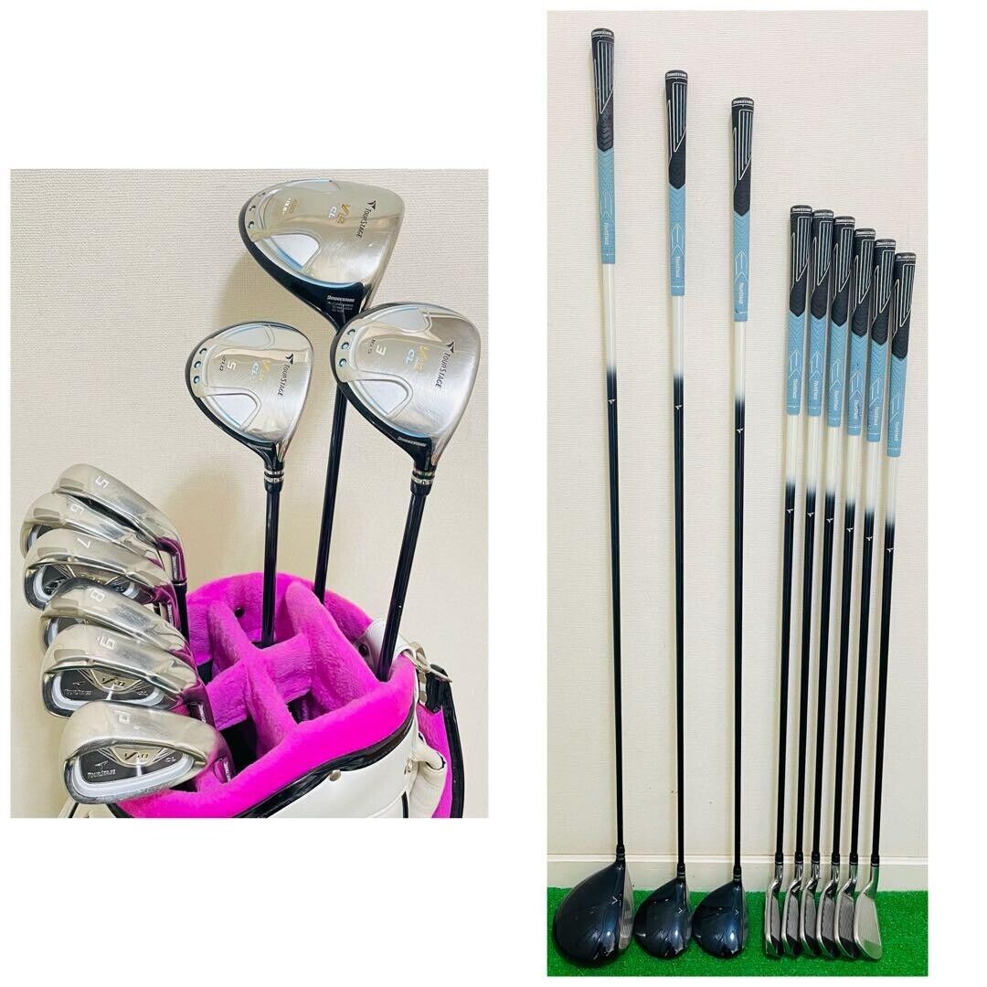 Set of 2 Bridgestone Tourstage 13.5° 3 & 18° 5 Woods Stiff Graphite Shafts* Set of 2 Bridgestone Tourstage 13.5° 3 & 18° 5 Woods Stiff Graphite Shafts*