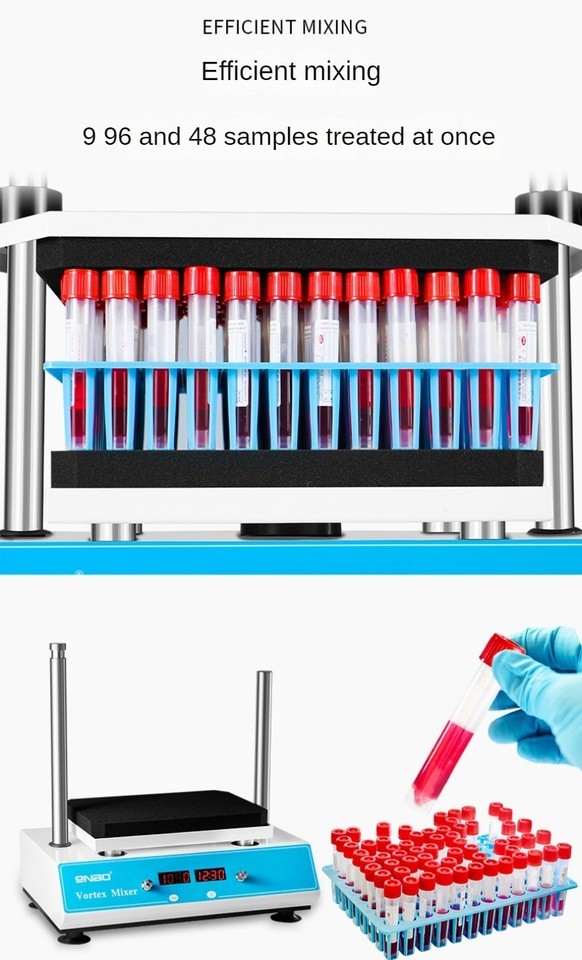 110/220V Multitube Vortex Mixer Laboratory Mixer Multisample Mixer