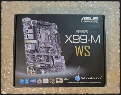 Asus X99-M WS LGA 2011-v3 (Bios 4001) Intel X99 SATA 6Gb/s microATX Motherboard