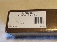 Brizo 92475-BL Odin 24" Towel Bar Matte Black Missing Mounting Brackets