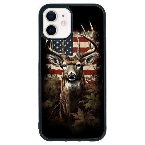 Hard TPU Cover american deer hunting design For iPhone SE XS XR Max 5 6 7 8 Plus - Picture 5 of 25