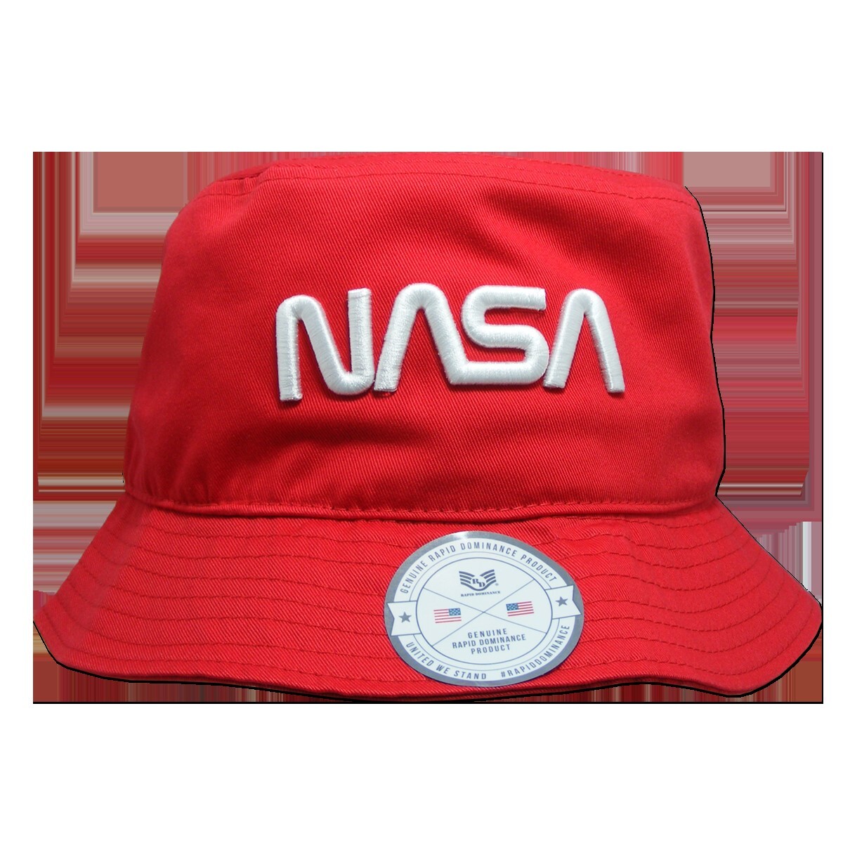 NASA Worm Logo Trucker Hat - Relaxed Fit Baseball Cap With Embroidered Logo