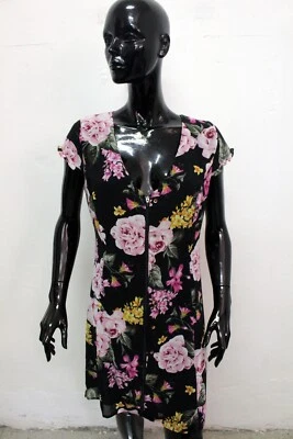 GUESS Robe Femme Taille M Abito Logo Dress Femme Tubino Multicolore Estival - Photo 1/4