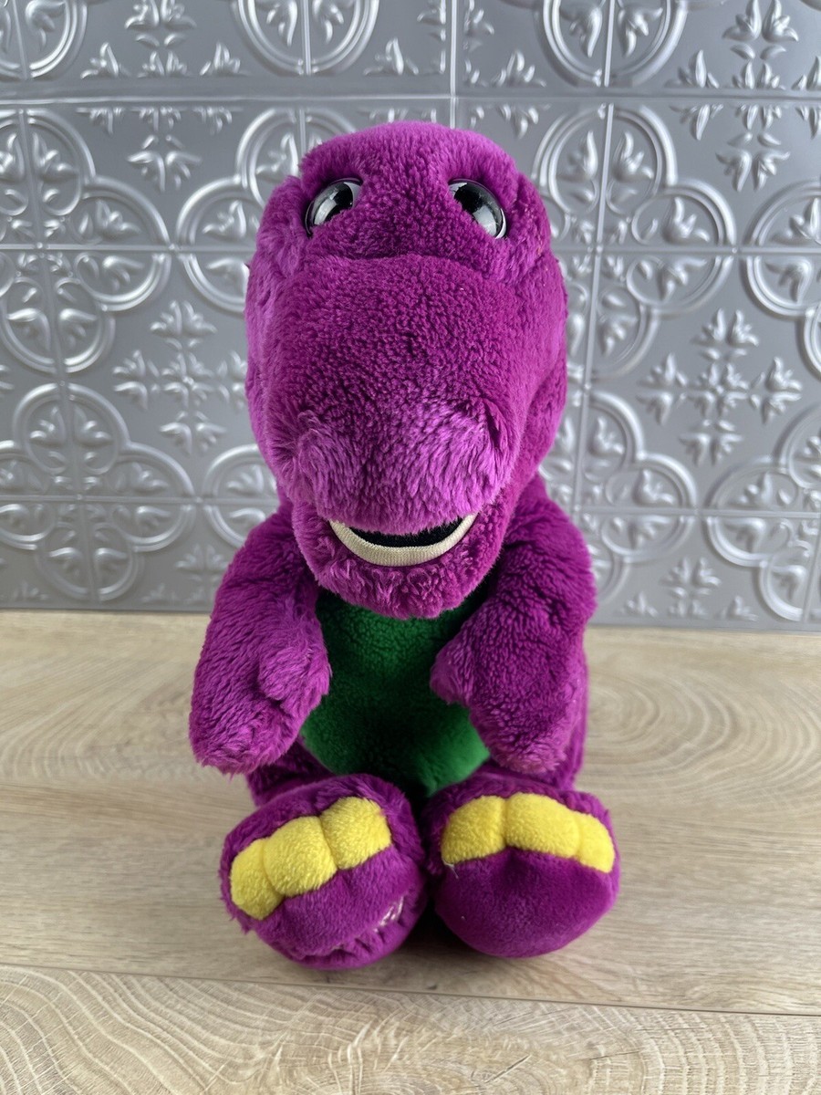 VTG 15” Barney Purple Dinosaur 1992 Plush Stuffed Animal Doll Toy