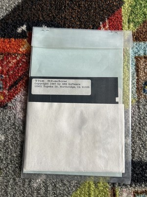 The Shadow SRB Software Steve Bjork Ram Drive Shadow Rare HTF Tandy TRS Coco