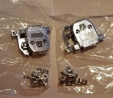 DB15 D-Sub Metalized Shielded Generic Plastic Hood kit - lot of 2