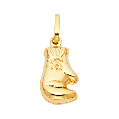 GOLD - 14K Gelbgold Boxhandschuh Anhänger