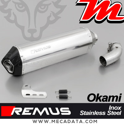 Schalldämpfer Auspuff REMUS Okami Edelstahl Suzuki V-Strom 1000XT 2019