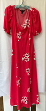 New look Floral Maxi Dress - Size 10 - Pink