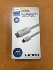 Philips Audio/Video 6ft Display Port To HDMI Cable Works with Full HD 1080p 4K