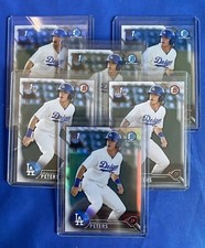 DJ PETERS, 2016 Bowman Chrome, paper, Rookie,  6 card lot, Rangers
