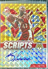 2020-21 Panini Mosaic KEVIN WILLIS Scripts Gold Prizm Auto! ATLANTA HAWKS GREAT!