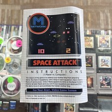 Space Attack Atari 2600 Instruction Manual Only
