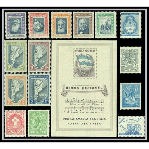 ARGENTINA-1944-COMPLETE YEAR-MNH-