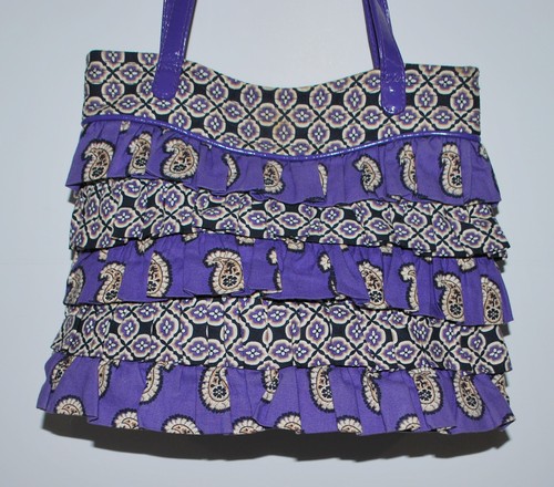 vera bradley purple paisley purse