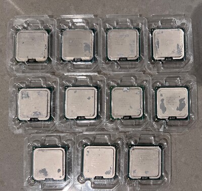 Lot of 11 Mixed Intel CPU E7500 + Others