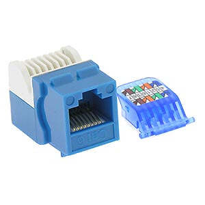 CAT6 Tool Less Keystone Jack Blue | eBay
