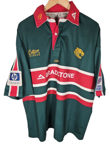 Leicester Tigers Rugby Cotton Traders 2002/2003 Home Shirt Size 52