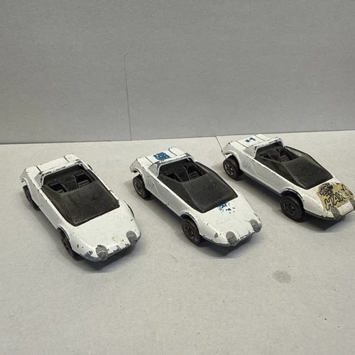 1969 Hot Wheels Redline Jack Rabbit Special Set Of 3  All Black Interior