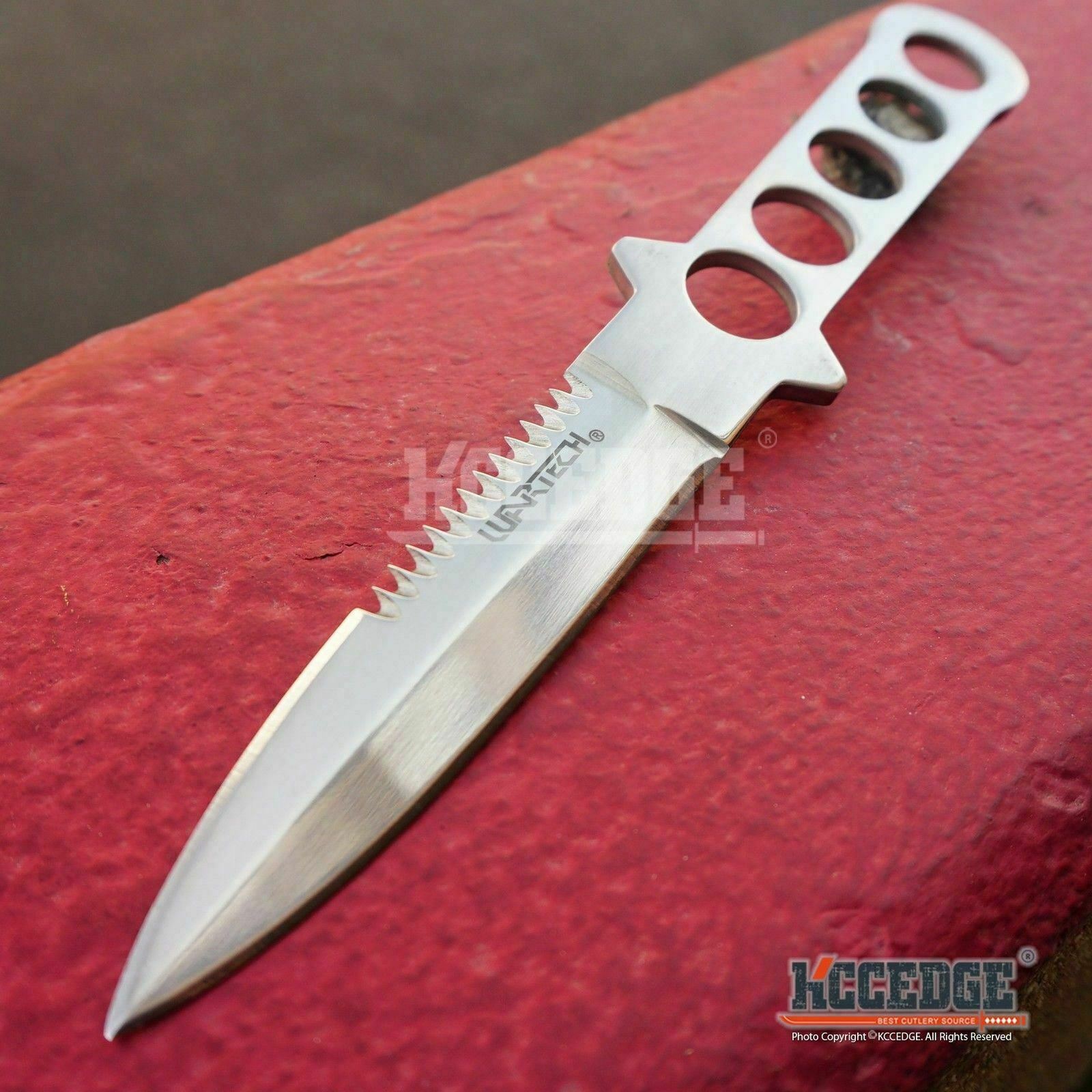 9" SCUBA DIVING STAINLESS STEEL FIXED BLADE KNIFE Falak Tayyeb