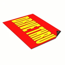 Car Magnet Set of 2 Drive thru B Car Advertising Industrial Sign