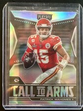 Patrick Mahomes 2021 Panini Playoff Call To Arms Silver Holo Prizm CA-PMA Chiefs