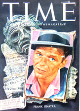 TIME MAGAZINE AUGUST 29 1955 FRANK SINATRA COVER ONLY LEES CARPETS ADVERTISING TIME MAGAZINE AUGUST 29 1955 FRANK SINATRA COVER ONLY LEES CARPETS ADVERTISING