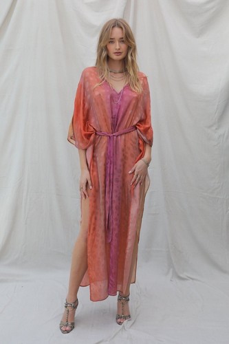 Free People Jen's Pirate Booty Electric Universe Kaftan Talla XS/S - Nuevo - Imagen 5 de 12