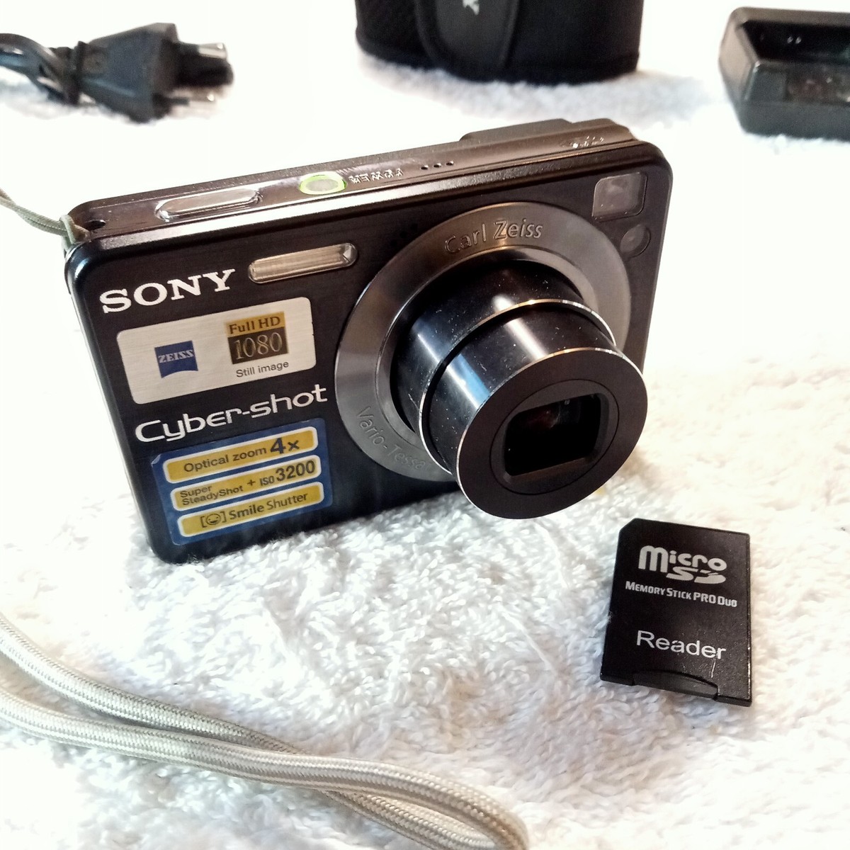 Sony Cyber-shot DSC-W120 7,2MP Digital Camera-Black ,Tested
