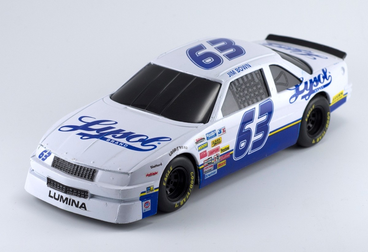 Racing Champions Lysol #63 Jim Brown Diecast Bank With Key 1:24