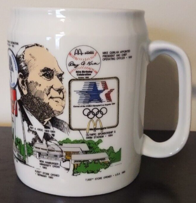 Ronald McDonald House 1971-1984 Ray Kroc Large Ceramic Coffee Mug MLB Padres