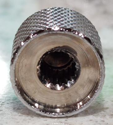 IBANEZ SR300 DX BASS GUITAR KNOB - CHROME DOME - SMALL SIZE PUSH