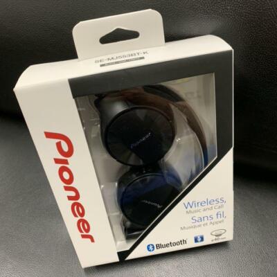 PIONEER SE-MJ553BT Bluetooth Headphone Black from Japan F/S  New in Box