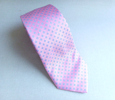 T.M. LEWIN Pure Silk Pink and Light blue Classic Men s Neck Tie | Length 59''