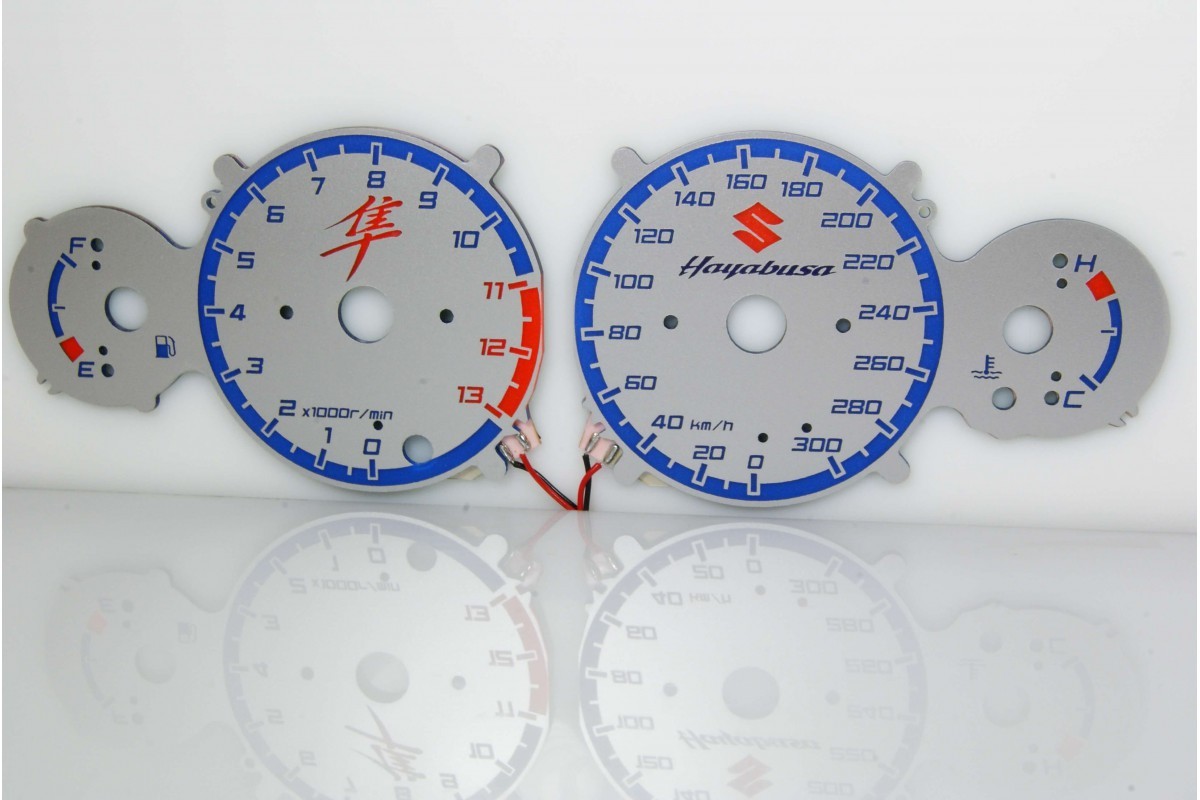 Suzuki Hayabusa II design 2 glow gauge plasma dials