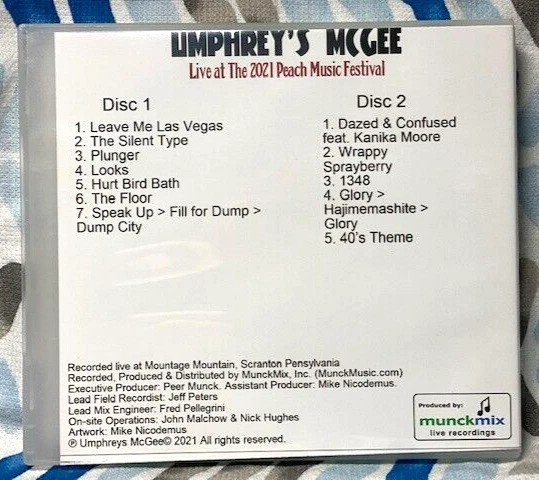 UMPHREY'S MCGEE Live at The Peach Music Festival July 2021 *NEW* 2CD Foto 2 de 2