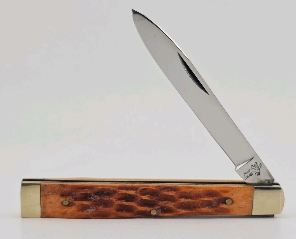 Cuchillo de bolsillo Frost Cutlery Doctors 3 5/8 hojas de acero inoxidable asas de hueso Foto 2 de 4