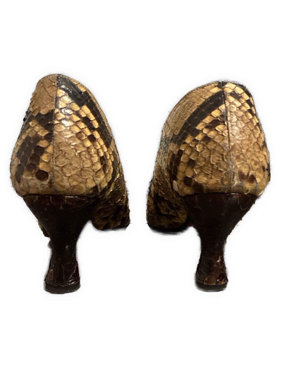 Genuine Python Snakeskin Custom Made High Heel Pu… - image 2